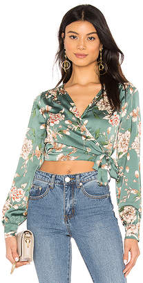 superdown Remy Deep V Wrap Top