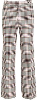 Derek Lam 10 Crosby Plaid Kick Flare Trousers