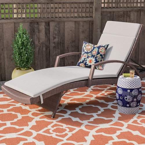 Darby Home Co Outdoor Chaise Lounge Cushion