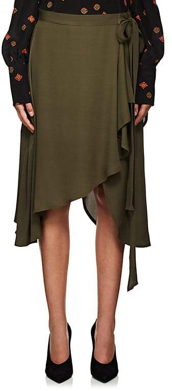 Women's Silk Georgette Asymmetric Skirt