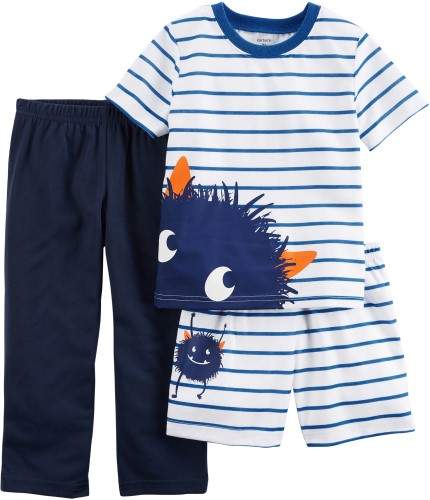Toddler Boys 3-pc. Monster Pajama Set