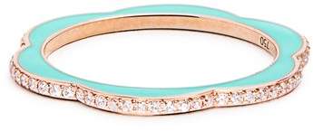 RAPHAELE CANOT Happy Deco diamond, enamel & rose-gold ring