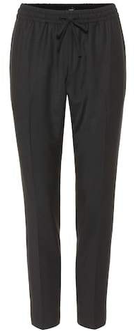 Cropped Hose aus einem Wollgemisch