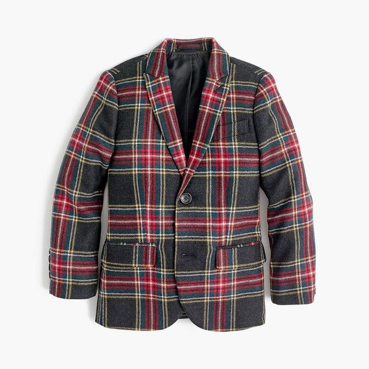 Boys' Ludlow suit jacket in Stewart plaid