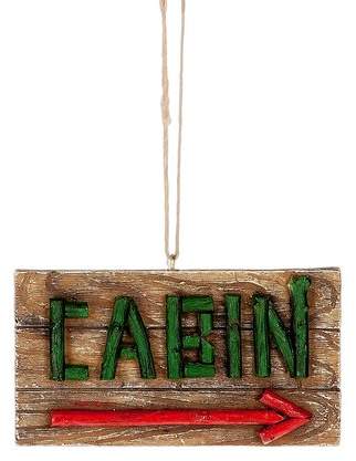 Loon Peak Cabin Arrow Hanging Figurine