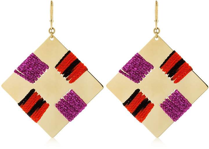 Ohrringe Aus Metall Und Strick