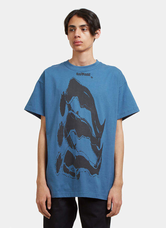 Garbage TV Astral Release Graphic Printed T-shirt in Blue
