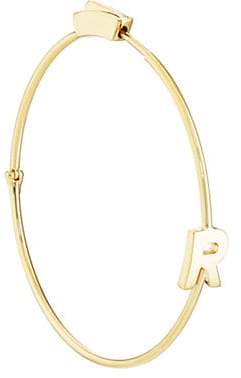 Women's Initial Hoop Earring