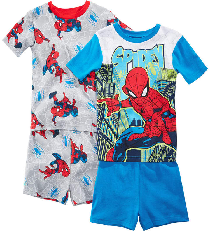 Marvel's 4-Pc. Graphic-Print Cotton Pajama Set, Little & Big Boys