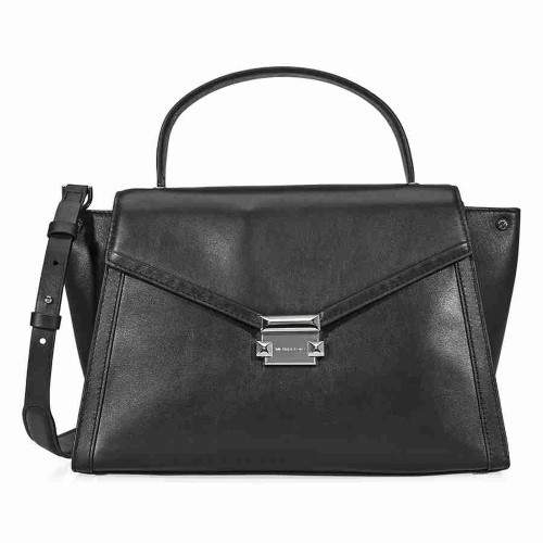 Michael Kors Whitney Large Leather Satchel- Black - ONE COLOR - STYLE