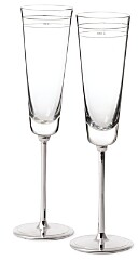 Darling Point Toasting Flutes, Set of 2