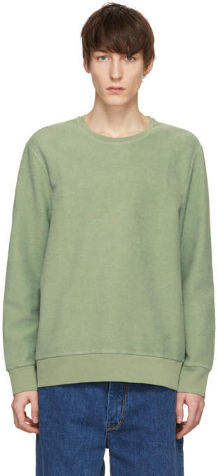 Buy Green Coen Reversed Loopback Sweatshirt!