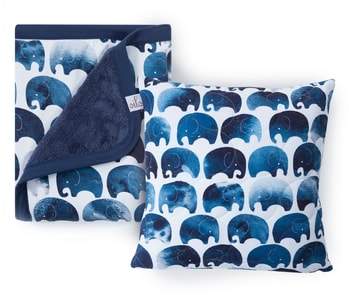 OILO Elefant Blanket & Pillow Set