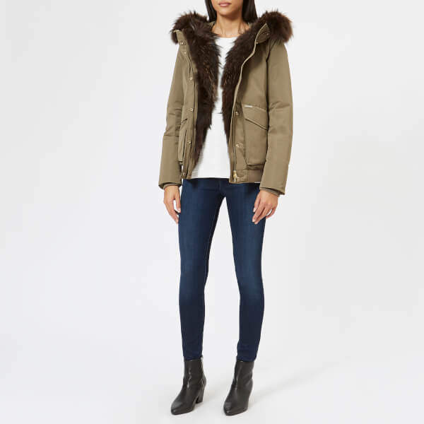 Women's Military Bomber Coat Alpha Taupe