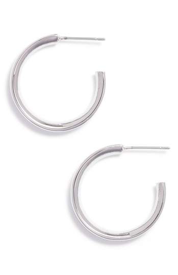 STELLA VALLE Heart Shaped Hoop Earrings