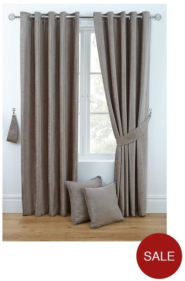 Luxury Chenille Eyelet Curtains