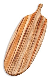 Teakhaus By Proteak Teakhaus by Proteak Edge Grain Canoe Long Paddle Cutting Board