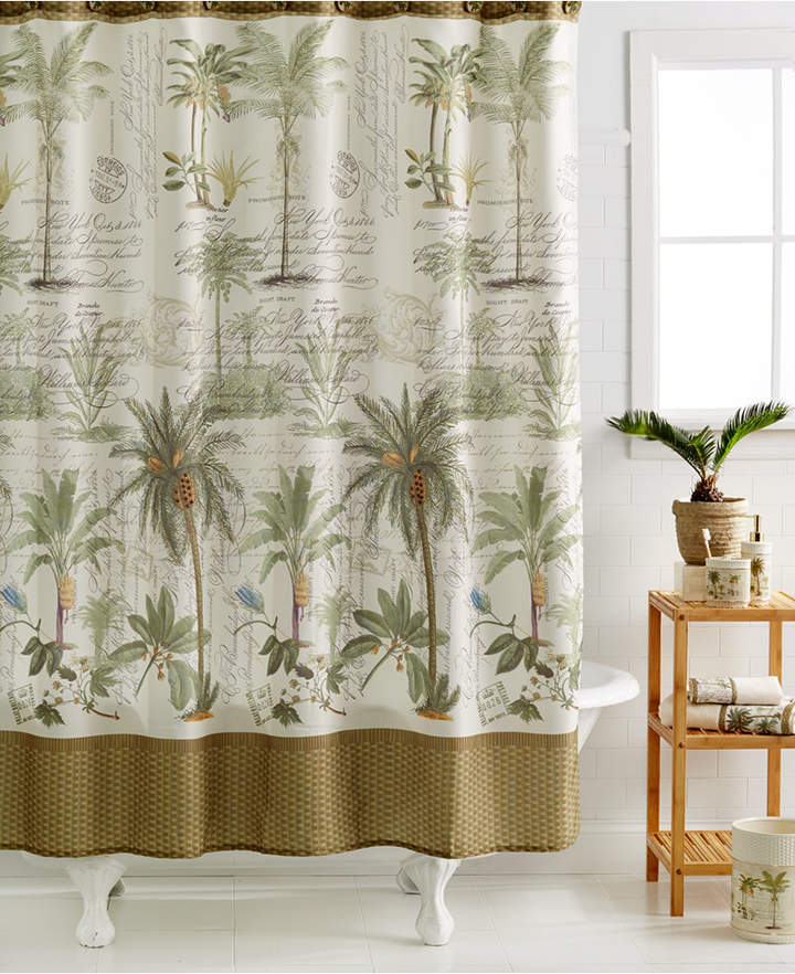 Colony Palm Shower Curtain Bedding