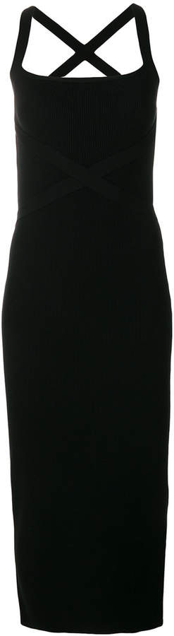 Neckholder-Kleid mit überkreuzten Rückenträgern