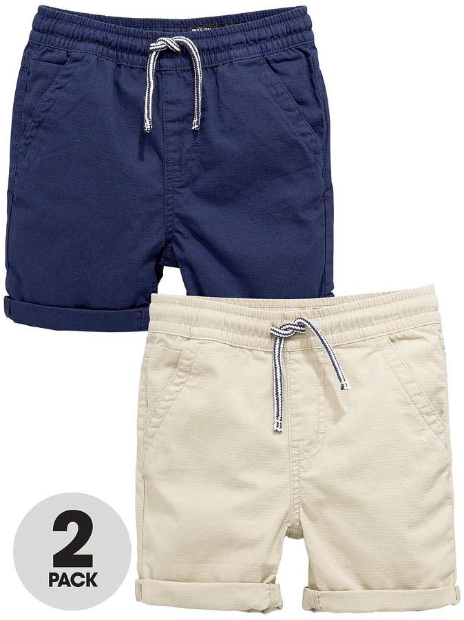 Mini V By Very Boys 2 Pack Pull On Shorts