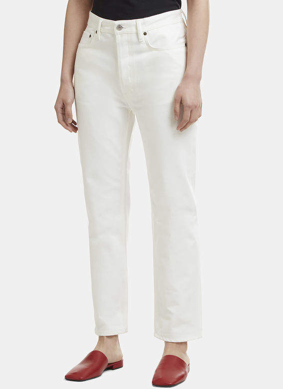 Straight Leg Jeans in White