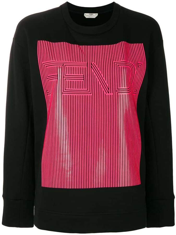 logo colour-block sweater