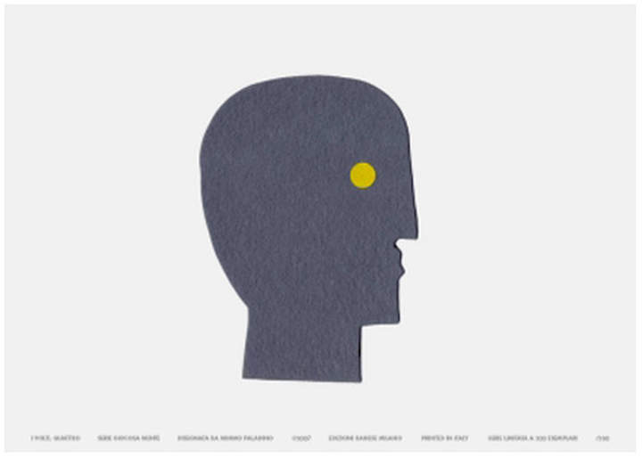 Danese Milano - Grafik ́ ́Giocosa Mente - I volti, Quattro ́ ́