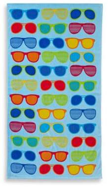 Sunglasses Print Beach Towel