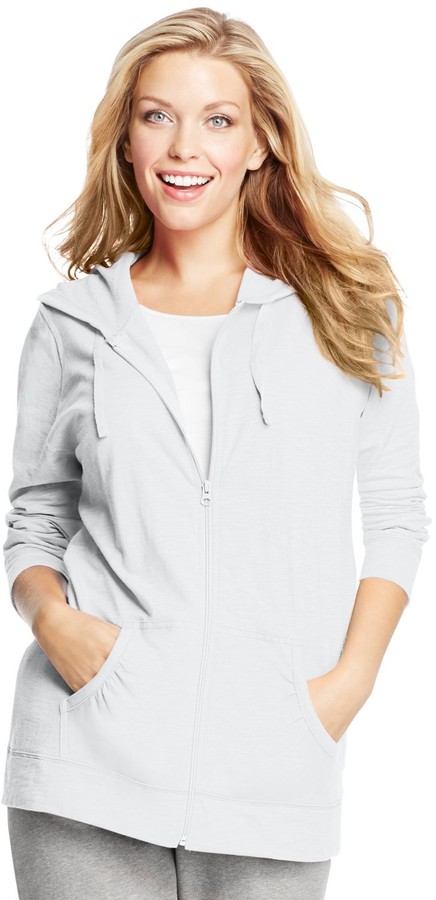 Plus Size Slubbed Hoodie