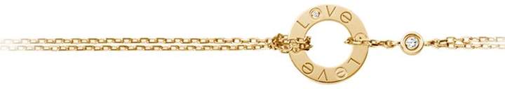 Yellow Gold Love Double Chain Bracelet