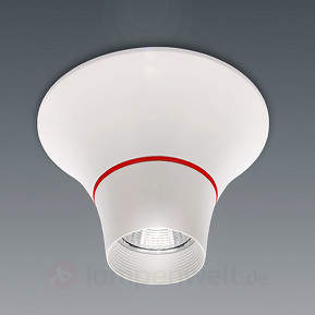 LED-Deckenleuchte S-Spot mit rotem Dekoring