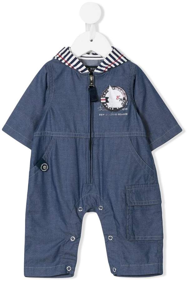 Lapin House hooded denim overall