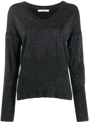 Derek Lam 10 Crosby Twilight Wool Cashmere Wooster V-Neck Sweater Derek Lam 10 Crosby Twilight Wool Cashmere Wooster V-Neck Sweater