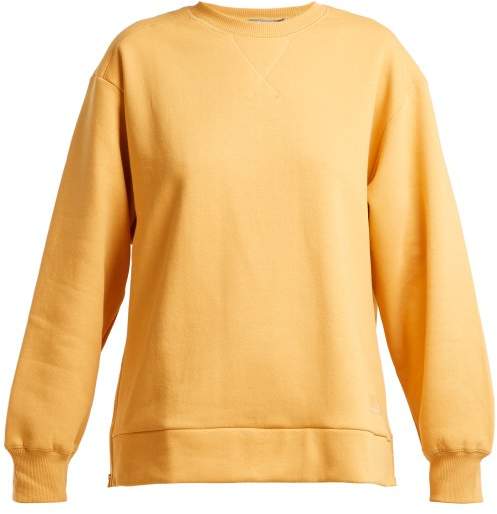 Crew-neck cotton-jersey sweater