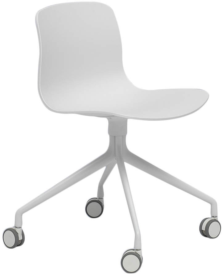 Hay - About A Chair AAC 14, Aluminium poliert Weiß / Weiß