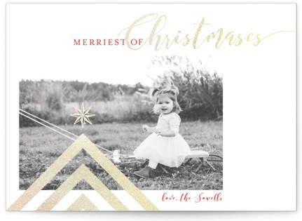 Merriest Of Christmases Custom Selflaunch Stationery