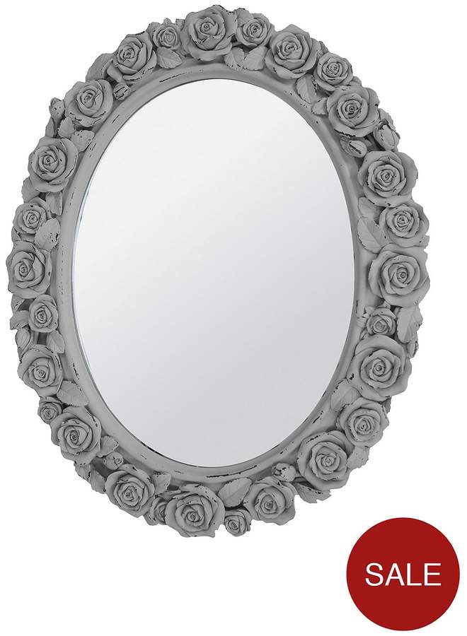 Roses Oval Mirror