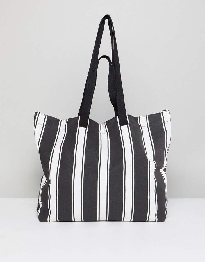 – Sommerliche Shopper-Tasche mit doppeltem Griff aus nachhaltiger Baumwolle