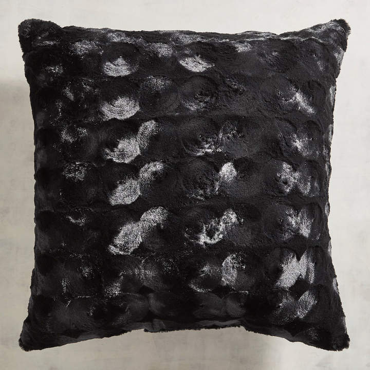 Fuzzy Black Pillow