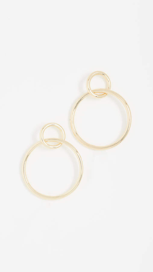 Double Circle Hoop Earrings