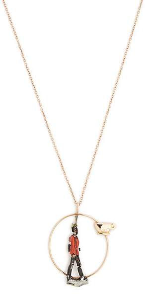 Diamond and rose-gold toy soldier necklace