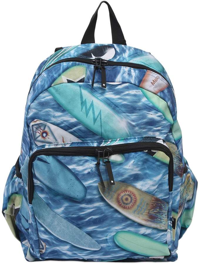 Surfboards Print Nylon Canvas Backpack
