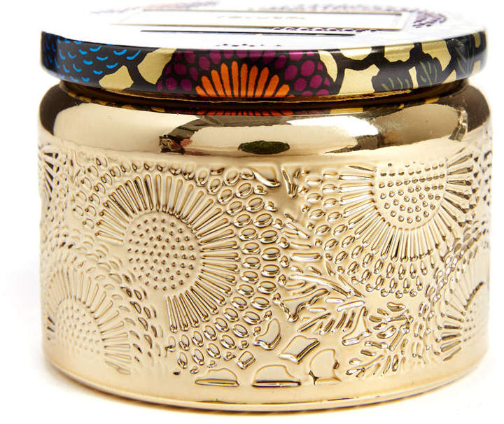 Crane Flower Small Gilded Jar Candle