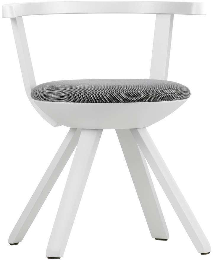 KG 001 Rival Stuhl niedrig Weiß, Weiß, schwarz / Weiß