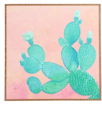 Pastel Cactus Framed Wall Art