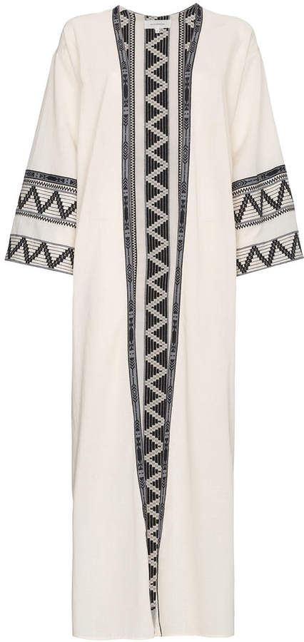 Celia Dragouni Tunika mit Zickzackmuster