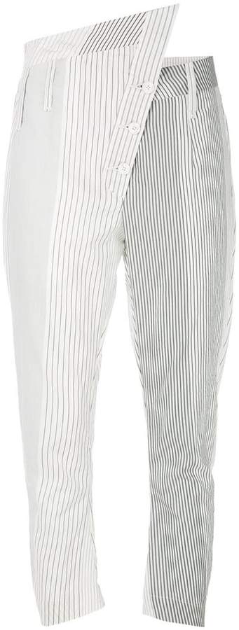 Lost & Found Ria Dunn striped cropped trousers