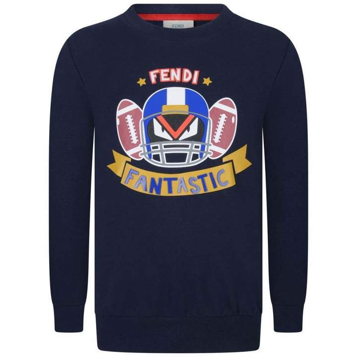 FendiBoys Navy American Football Sweater