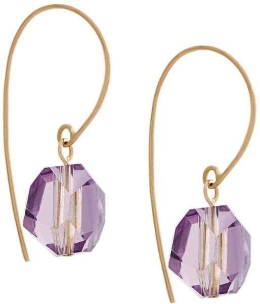 Uzerai Edits 18kt Gelbgoldohrring mit Amethyst