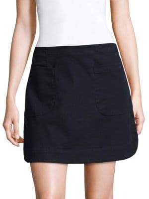 Becken Washed Slim-Fit Mini Skirt